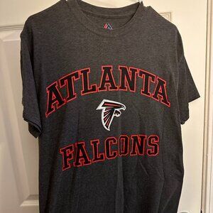 Majestic Atlanta Falcons T-Shirt, Charcol Grey Size Medium